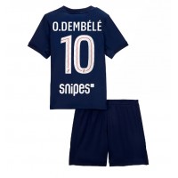 Paris Saint-Germain Ousmane Dembele #10 Domáci Detský futbalový dres 2025-26 Krátky Rukáv (+ trenírky)